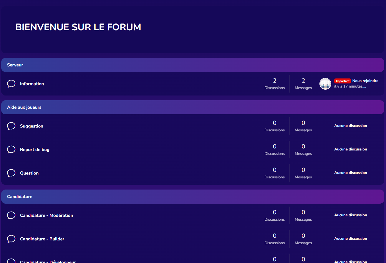 Un forum pour vous simplifier la vie !